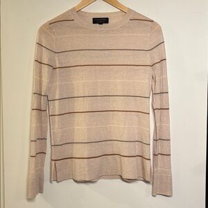 Banana Republic Extra Fine 100% Merino wool striped sweater